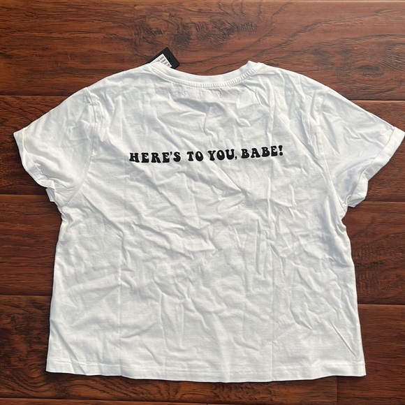 BRUNETTE THE LABEL HERE IS TO YOU BABE CROPPED T - Picture 3 of 3